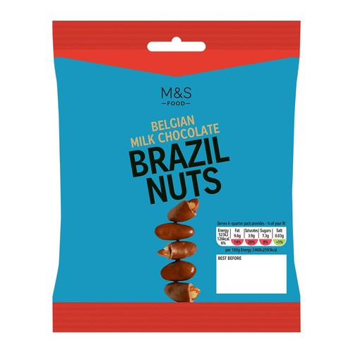 M&S Belgian Milk Chocolate Brazil Nuts
