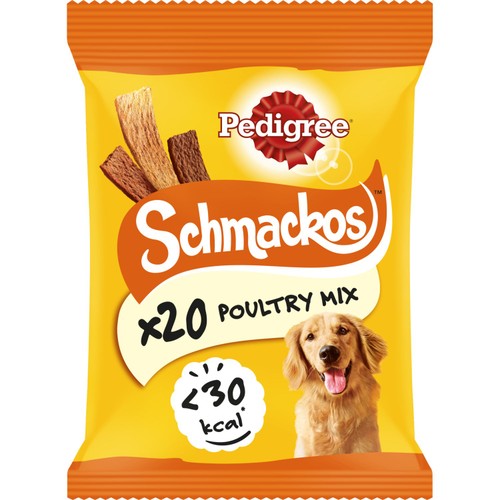 Pedigree Schmackos Adult Dog Treats Poultry Mix 