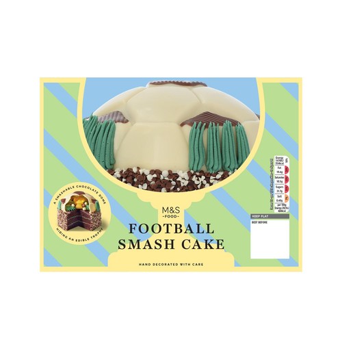 M&S Football Smash Cake