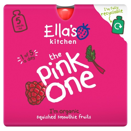 Ella's Kitchen The Pink One Smoothie Baby Food Pouch 6+ Months