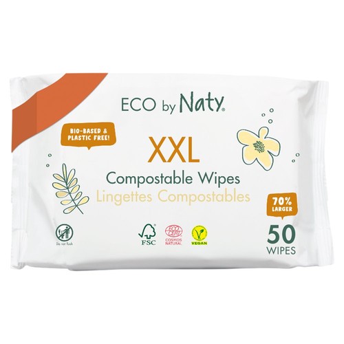 Naty Extra Large Baby Wipes XXL Wipes 50pk