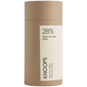 Knoops 28% White Hot Chocolate Flakes Tube