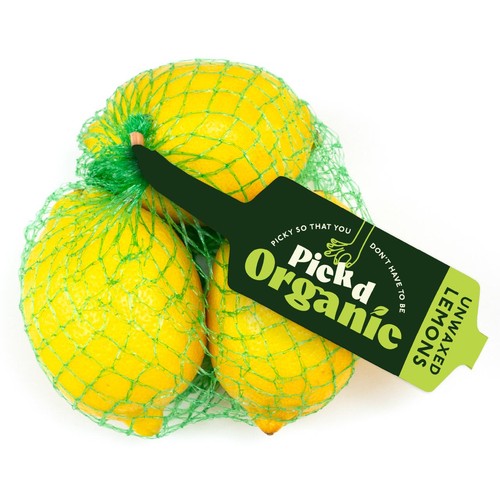 Pickd Organic Unwaxed Lemons
