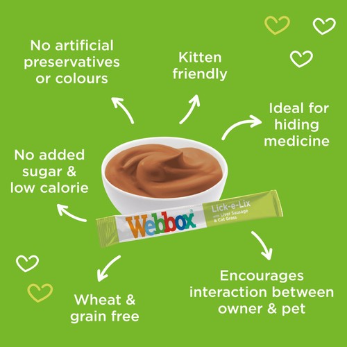 Webbox Lick-e-Lix Liver with Cat Grass Cat Treat