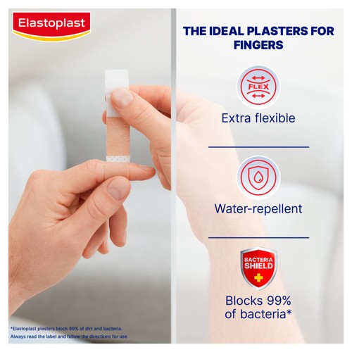 Elastoplast Finger Strips Extra Fleixble Plasters 16s