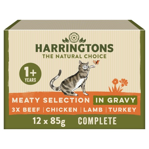 Harringtons Adult Wet Cat Food Meat in Gravy Multipack