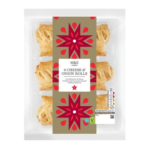 M&S 9 Cheese & Onion Rolls