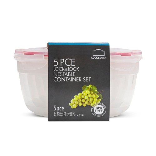 LocknLock Round Food Container Set