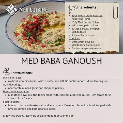 Med Cuisine Roasted Aubergine Puree