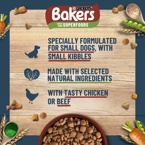 Bakers Small Dog Beef Dry Dog Food
