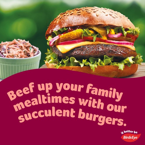 Birds Eye Classic 4 Beef Burgers with Onion