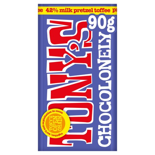 Tony's Chocolonely Milk Pretzel Toffee Small Snack Bar