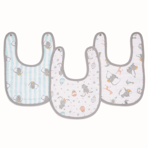 Aden + Anais Muslin Bibs Snap Closure Dumbo