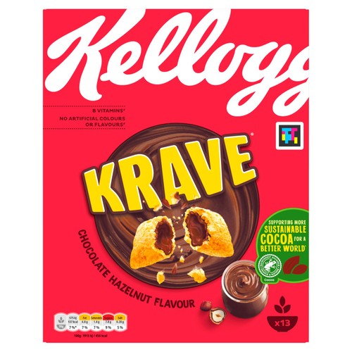 Kellogg's Krave Chocolate Hazelnut Breakfast Cereal