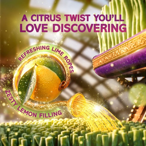 Wonka Magic Garden Rope Sweets Lemon and Lime