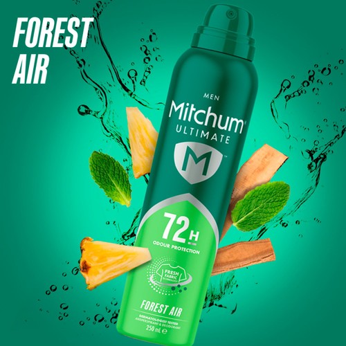 Mitchum Male Ultimate 72HR Anti Perspirant Deodorant Forest Air