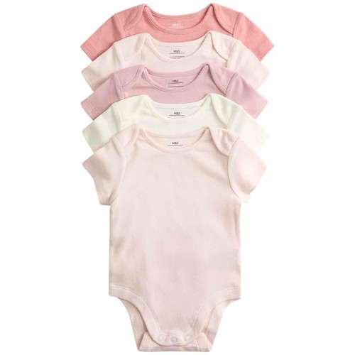 M&S Plain Sleepsuit, 12-18 Months, Pink
