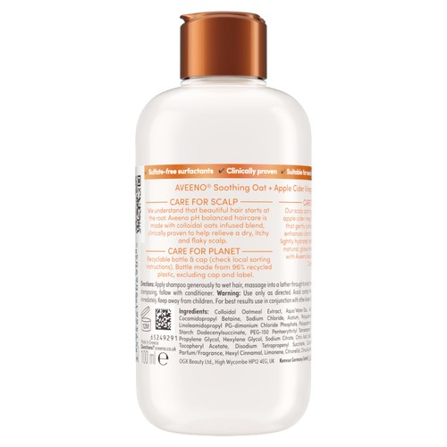 Aveeno Clarify & Shine Apple Cider Vinegar Shampoo for All Hair Types