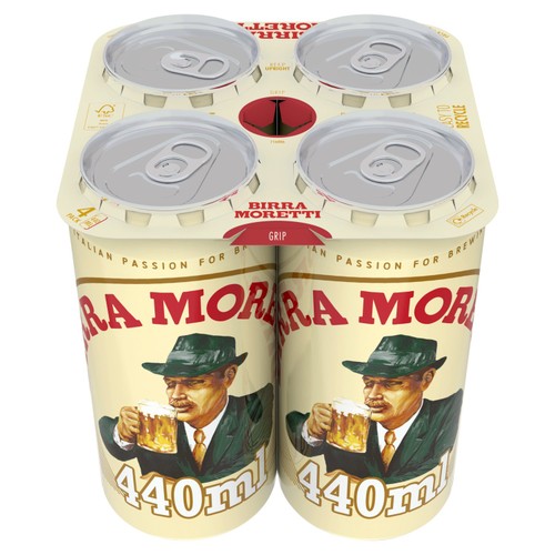 Birra Moretti Lager Beer Cans