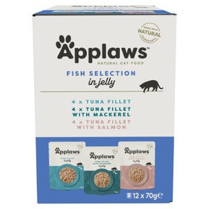 Applaws Natural Wet Cat Food Tuna Fillet Multipack Pouches in Jelly