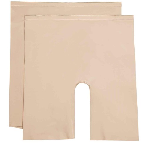 M&S Womens Light Control Thigh Slimmers, Size 12, Rose Quartz