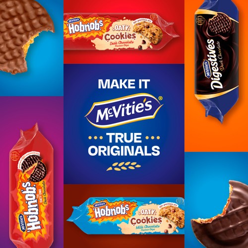 McVitie's Hobnobs Biscuits Oaty Cookies Dark Chocolate