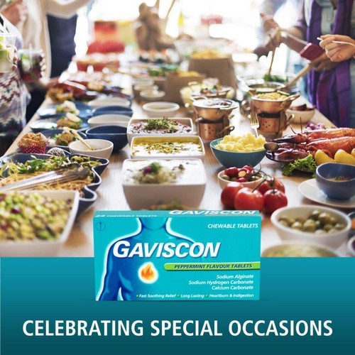 Gaviscon Tablets Heartburn & Indigestion Peppermint