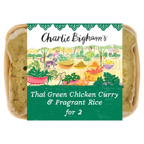 Charlie Bigham's Thai Green Chicken Curry & Fragrant Rice for 2