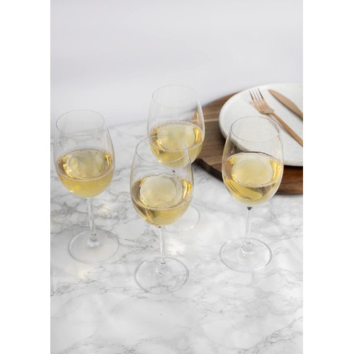 Mikasa Julie 16.5oz White Wine Glasses Set of 4