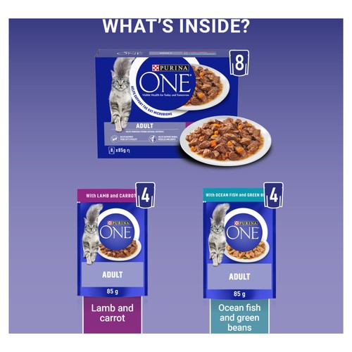 Purina One Mini Fillets Ocean Fish and Lamb Wet Cat Food