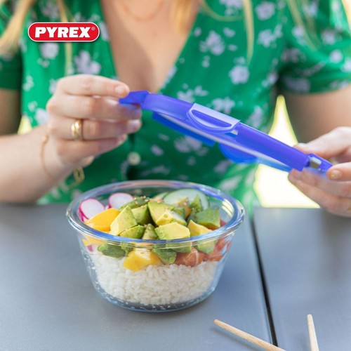 Pyrex Cook&Go Round Glass Roaster, Small 15cm