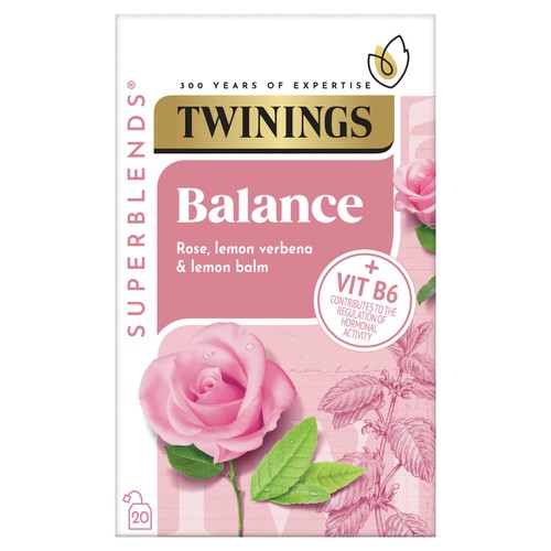Twinings Superblends Balance Tea with Rose and Lemon Balm