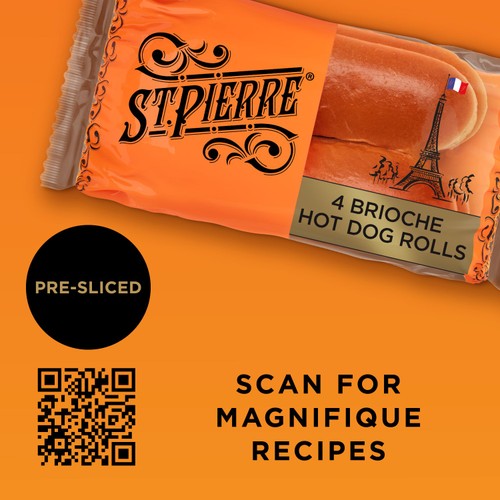 St Pierre Brioche Hot Dog Rolls