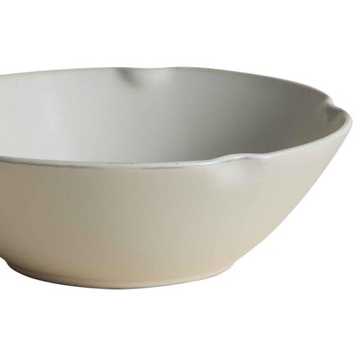 M&S Crimped Scallop Cereal Bowl, Cream