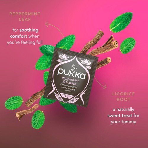 Pukka Organic Peppermint & Licorice Mint Tea x20 Compostable Tea Bags