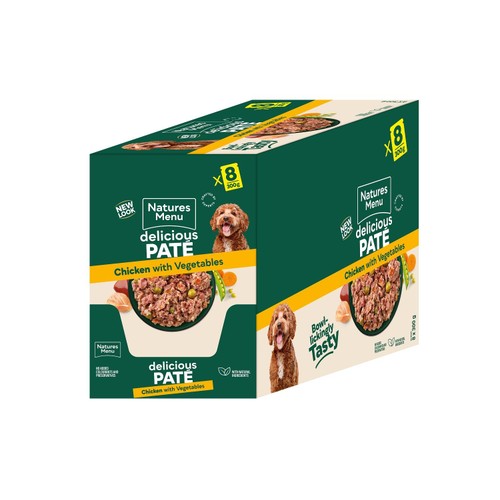 Natures Menu Pouches Food for Adult Dogs Chicken with Vegetables