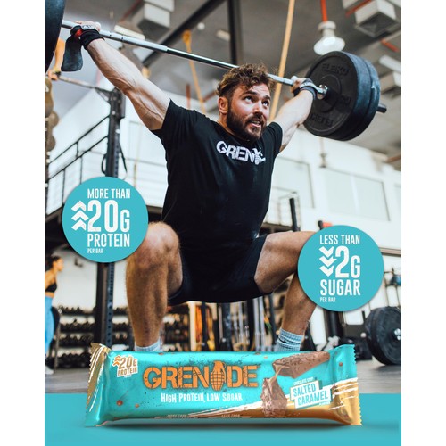Grenade Bars Chocolate Chip Salted Caramel Bars Multipack