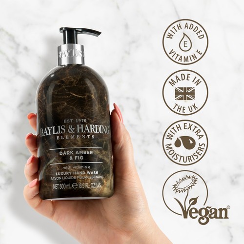 Baylis & Harding Elements Hand Wash - Dark Amber & Fig