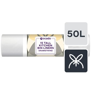 Ocado Tall Kitchen Bin Liner 50L