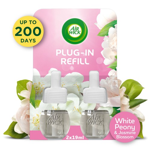 Airwick White Peony & Jasmine Liquid Electrical Twin Refill
