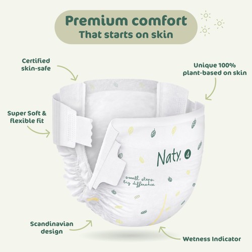 Naty BioEmbrace Big Pack Nappies Size 4 (7-18kg)