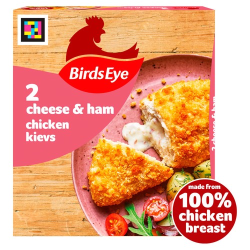 Birds Eye 2 Cheese & Ham Chicken Kievs 