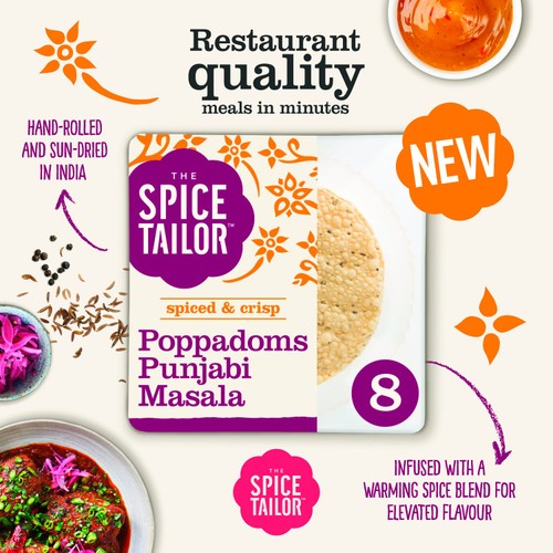 The Spice Tailor Punjabi Masala Ready to Eat Poppadoms