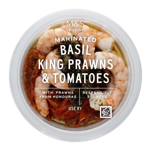 M&S Marinated King Prawns with Dried Tomatoes & Basil