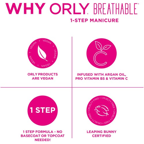 Orly 4 in 1 Breathable Treatment & Colour Nail Polish - Love My Nails