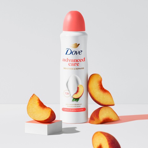 Dove Women Advanced Antiperspirant Deodorant Peach and White Blossom