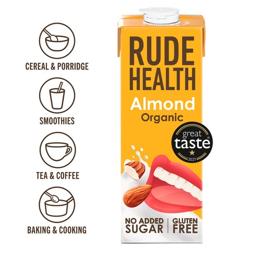 Rude Health Organic Almond Drink Longlife
