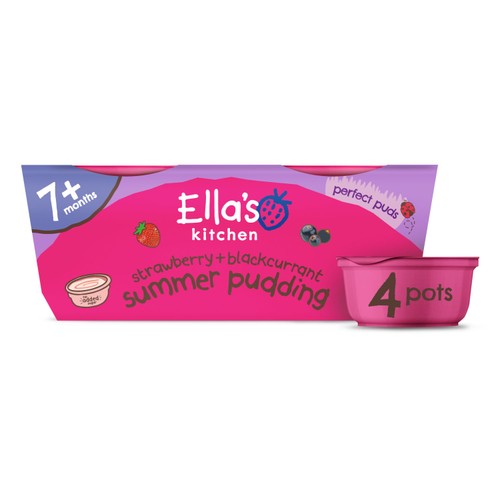 Ella's Kitchen Summer Pudding Baby Dessert Pots 7+ Months