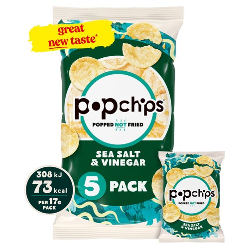 Popchips Sea Salt & Vinegar Multipack Crisps
