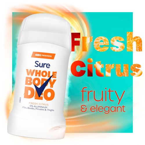 Sure Women Whole Body Fresh Citrus Deodorant Stick